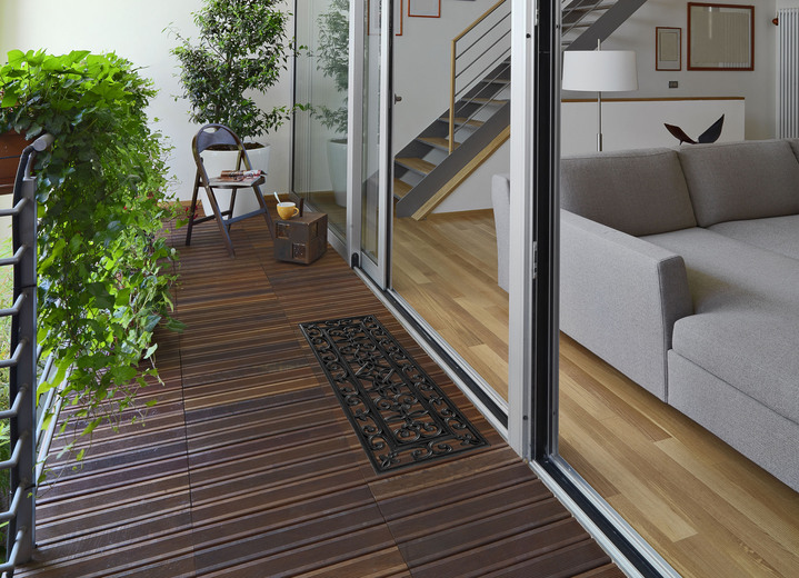 Fußmatten - Gummi-Fußmatte für den Innen- und Außenbereich, in Farbe SCHWARZ Ansicht 1