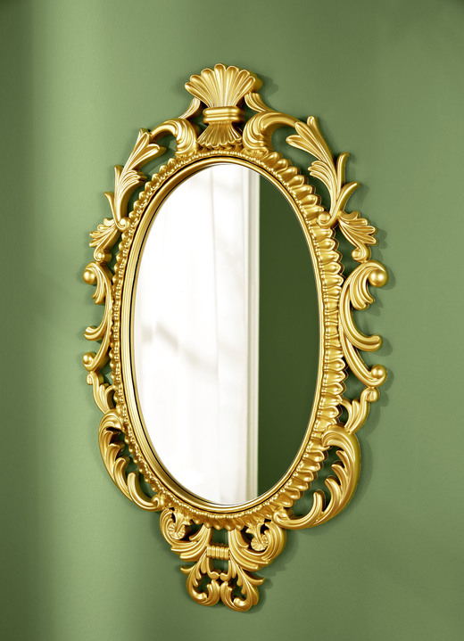 Garderobenmöbel - Wandspiegel, in Farbe GOLD