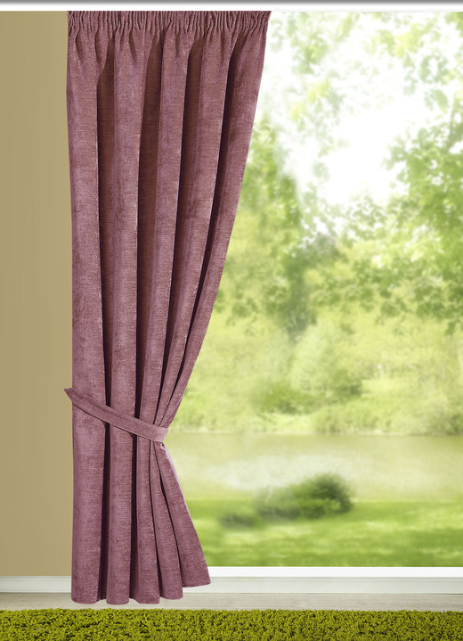 Klassisch - Energiespar-Verdunkelungsschals, in Größe 364 (H150xB135 cm) bis 899 (Raffhalter, 2er-Pack, 80 cm), in Farbe ALTROSA Ansicht 1