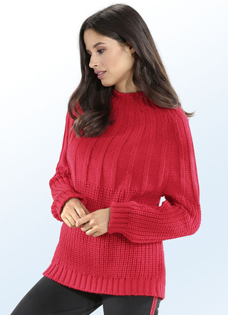 Pullover in Strukturmix