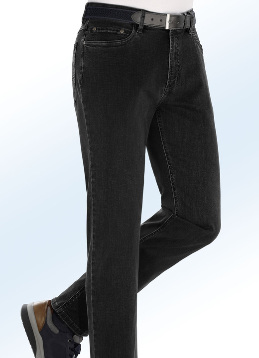 Hosen - Superstretch-Jeans von „Suprax“ in 4 Farben, in Größe 024 bis 060, in Farbe SCHWARZ Ansicht 1