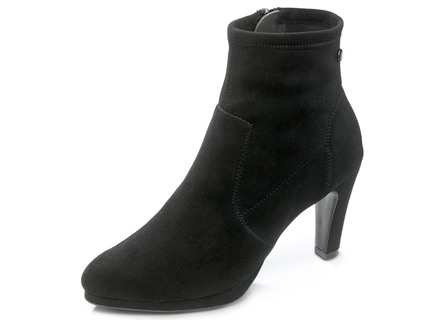 Caprice Stiefelette aus elastischem Veloursmaterial