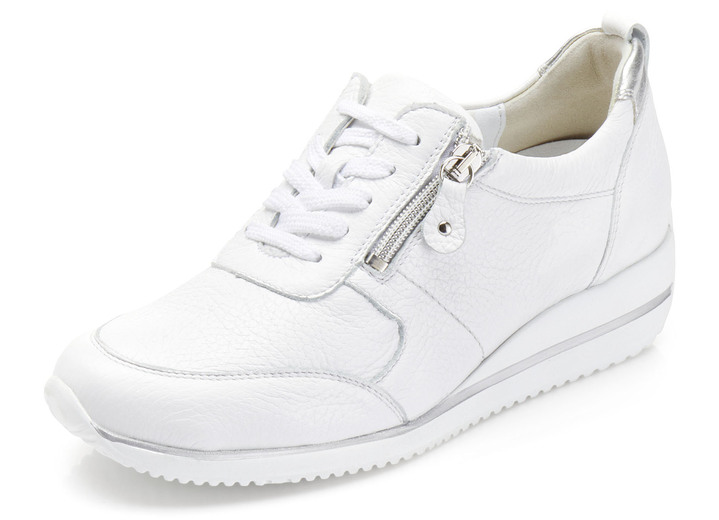 Komfortschuhe - Waldläufer, leichte Damen-Sneaker, Weite H, mit herausnehmbarem Fußbett, in Größe 3 1/2 bis 8, in Farbe WEISS Ansicht 1