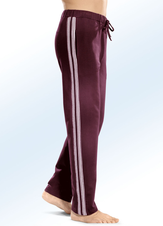 Freizeitmode & Bademäntel - Hose mit bequemem Dehnbund Freizeitmode & Bademäntel - Hose mit bequemem Dehnbund, in Größe 024 bis 062, in Farbe BORDEAUX