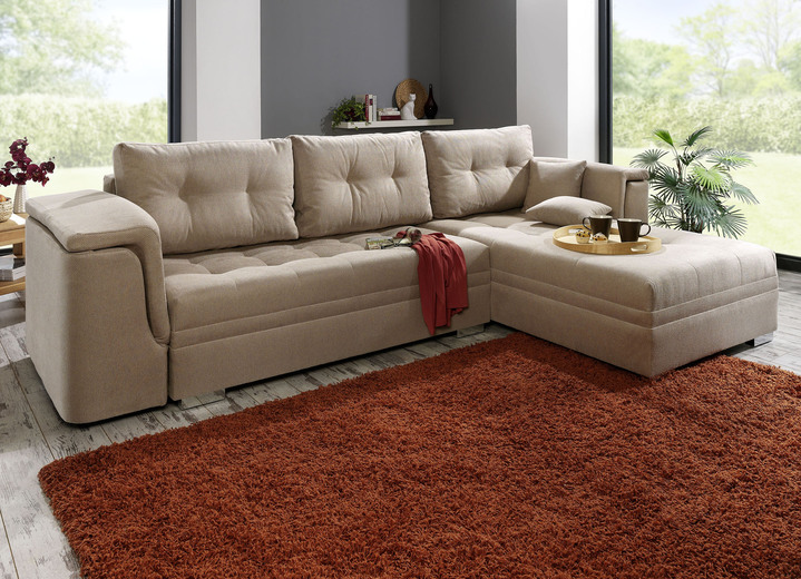 Funktions-Polstermöbel - Moderne Polsterecke, in Farbe BEIGE Ansicht 1