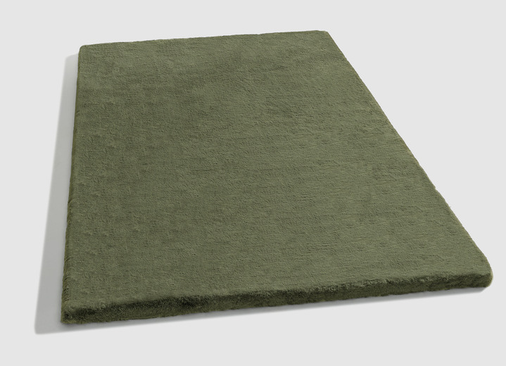 Modern - Brücken und Teppiche für ein Gefühl wie auf Wolken, in Größe 112 (Brücke, 60x120 cm) bis 302 (Teppich, ø 120 cm), in Farbe DUNKELGRÜN Ansicht 1