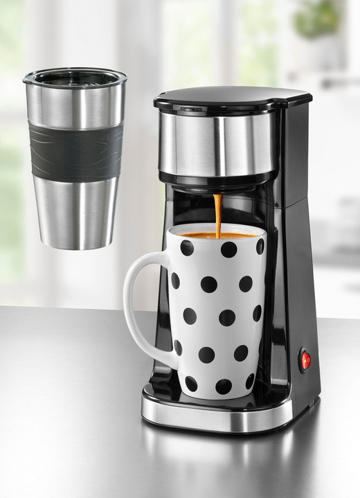 Kaffeemaschinen - Kaffeemaschine für handelsübliche Kaffeepads und losen Kaffee, in Farbe SCHWARZ Ansicht 1