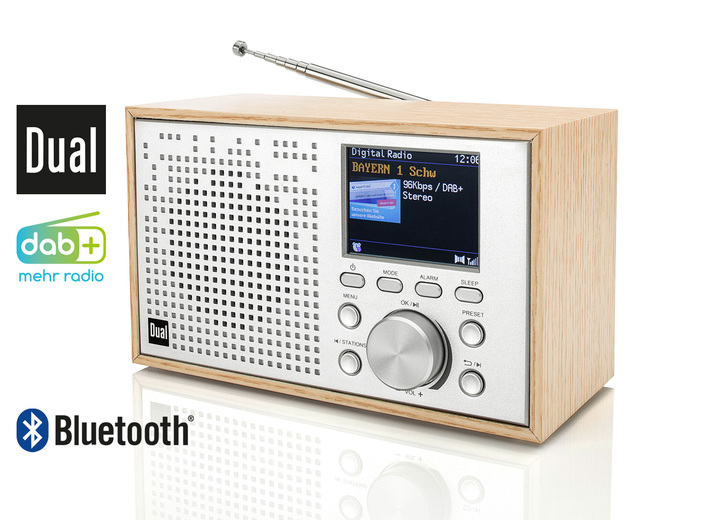 Modern - Dual DCR-100 Digitalradio im Holzdesign, in Farbe HOLZFARBEN Ansicht 1