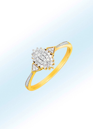 Besonderer Damenring mit Diamanten
