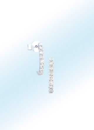 Platin Ohrstecker mit Brillanten