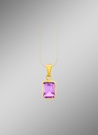 Schicker Anhänger mit echt Amethyst