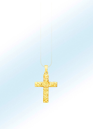 Klassischer Kreuz-Anhänger mit Struktur