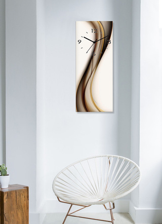 Wanduhr aus edlem Float Glas