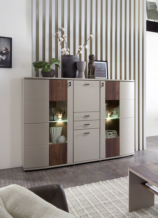 Highboard mit LED-Beleuchtung
