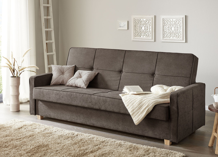 - Schlafsofa mit Bettkasten, in Farbe BRAUN Ansicht 1