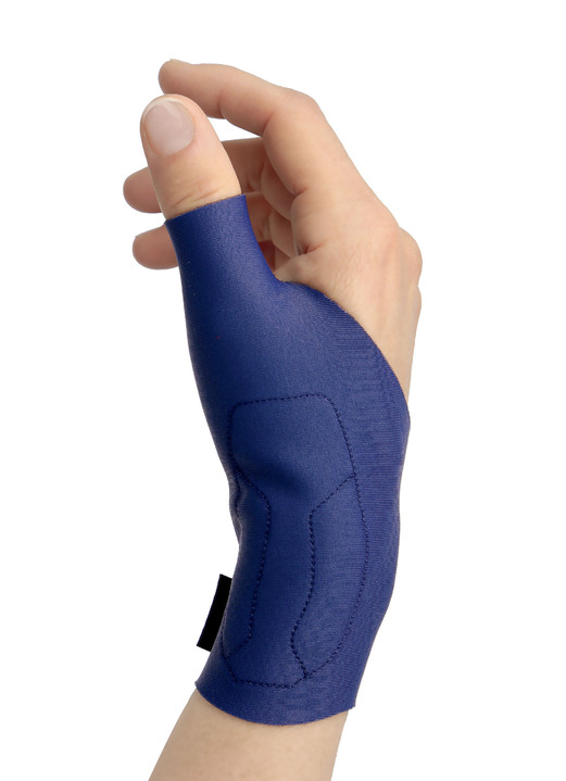 Bandagen - Handgelenkbandage QUERV‘ACTIV™ von EPITACT®, in Größe L (17–19 cm) bis S (13–15 cm), in Farbe BLAU, in Ausführung rechte Hand Ansicht 1