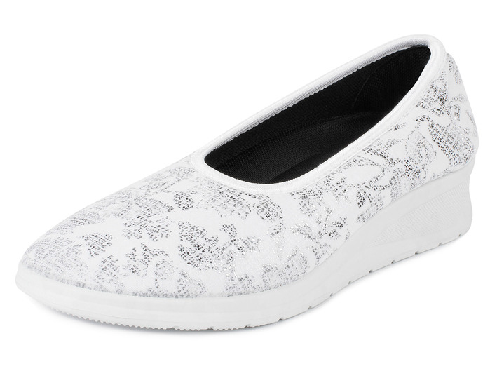 Halbschuhe - AEROSOFT Ballerina, in Größe 036 bis 042, in Farbe WEISS Ansicht 1