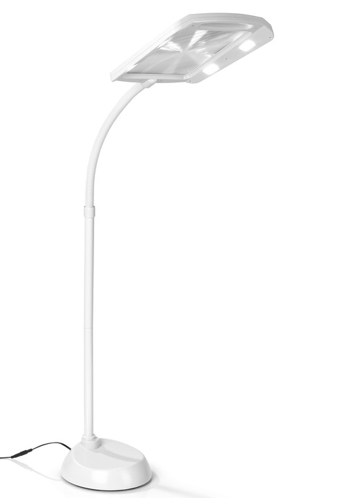 Lesehilfen - LED-Lupenstandleuchte mit Acrylglas-Linse, in Farbe WEIß Ansicht 1