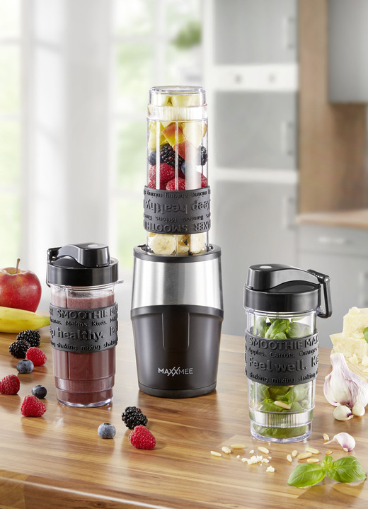 Küchenhelfer - Kraftvoller 300 Watt Standmixer, 8-teilig, in Farbe SCHWARZ Ansicht 1