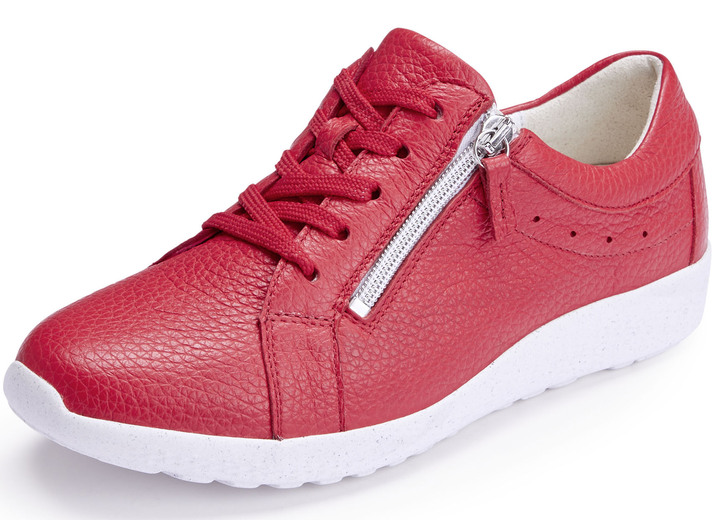 Komfortschuhe - Waldläufer, bequeme Damen-Schnürschuhe, Weite K, mit herausnehmbarem Fußbett, in Größe 3 1/2 bis 8, in Farbe ROT Ansicht 1