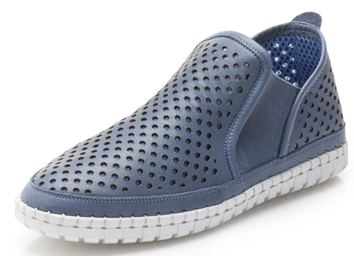 Komfortschuhe - Gemini Bootie in luftiger Ausführung , in Größe 041 bis 042, in Farbe JEANS Ansicht 1