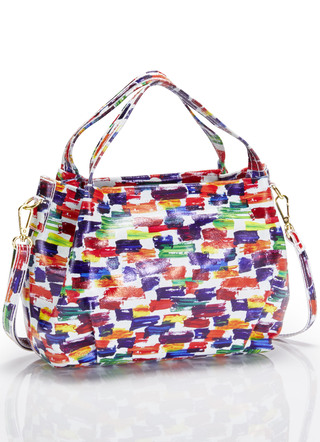 Tasche in Weiß-Bunt
