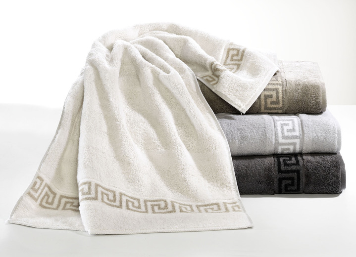 Handtücher - Frottier-Serie aus Baumwolle, in Größe 200 (1 Handtuch, 50/100 cm) bis 204 (1 Duschtuch, 80/150 cm), in Farbe NATUR