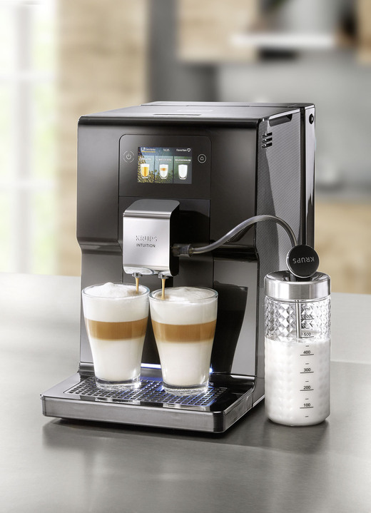 Kaffee-Vollautomaten & Espressomaschinen - Krups EA8738 Kaffee-Vollautomat, in Farbe SCHWARZ