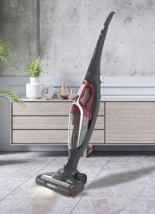 Mit Akku - Hoover HF21F25011 Akku-Stielsauger., in Farbe SCHWARZ-BEERE Ansicht 1