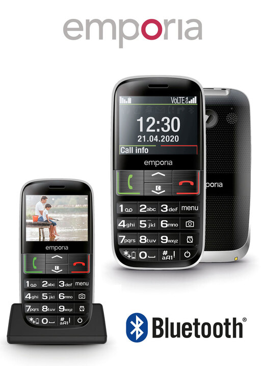 Smartphones & Telefone - Emporia Active Tastentelefon, in Farbe SCHWARZ Ansicht 1