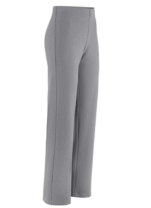 Hosen - Jerseyhose mit ausgestellter Fußweite, in Größe 018 bis 092, in Farbe MITTELGRAU Ansicht 1