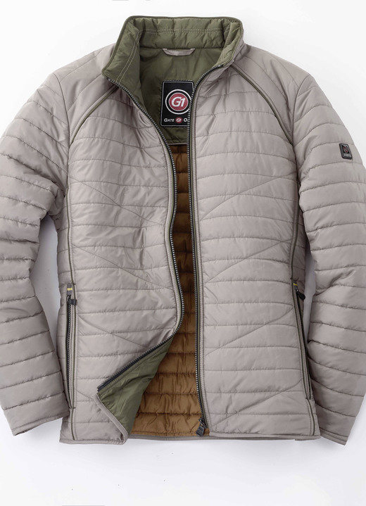 Herrenmode - Steppkurzjacke von „Gate One“ in 4 Farben, in Größe 048 bis 064, in Farbe BEIGE