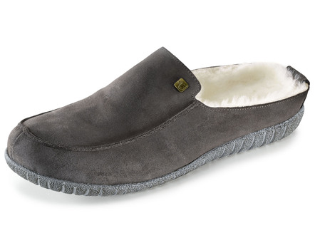 Pantoffel mit echtem Lammfellfutter