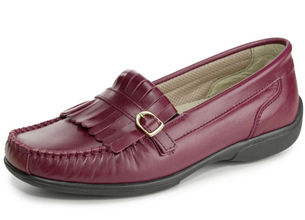 ELENA EDEN, klassische Damen-Slipper, Weite H, mit herausnehmbarem Fußbett