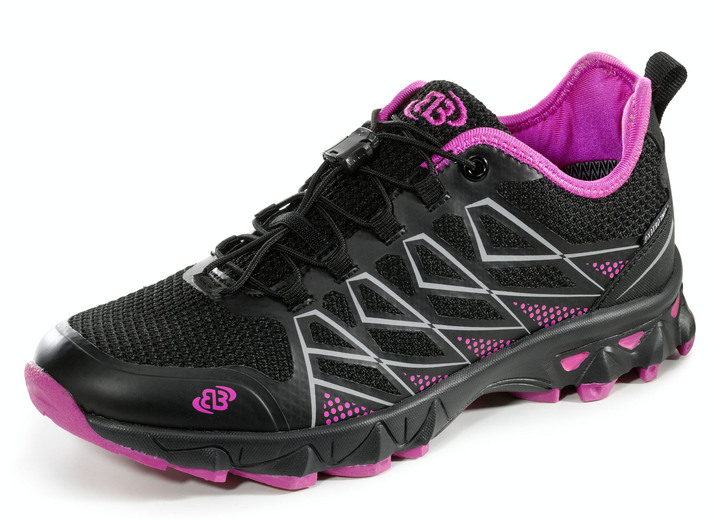 - Sneaker mit Schnellschnürsystem, in Größe 036 bis 042, in Farbe SCHWARZ-PINK Ansicht 1