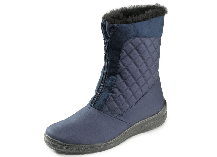 Komfortschuhe - ELENA EDEN Stiefelette aus wetterfestem Textilmaterial, in Größe 036 bis 042, in Farbe MARINE Ansicht 1