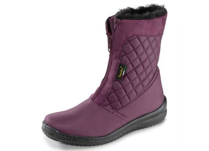 Komfortschuhe - ELENA EDEN Stiefelette aus wetterfestem Textilmaterial, in Größe 036 bis 042, in Farbe BORDEAUX Ansicht 1