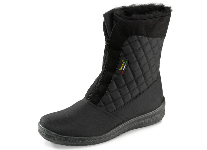 Komfortschuhe - ELENA EDEN Stiefelette aus wetterfestem Textilmaterial, in Größe 036 bis 042, in Farbe SCHWARZ Ansicht 1