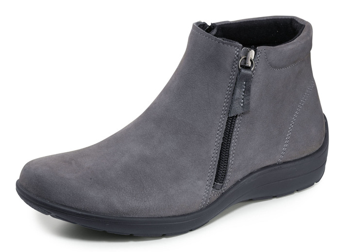 - ELENA EDEN Bootie aus Nubukleder, in Größe 036 bis 042, in Farbe GRAU Ansicht 1