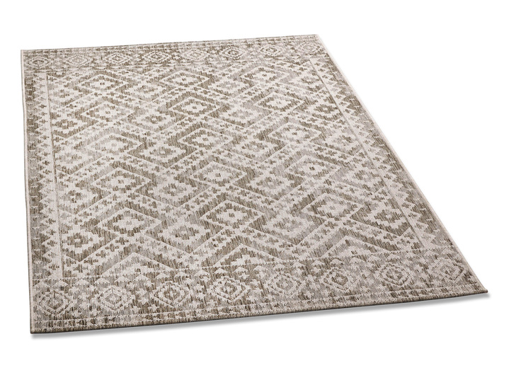 Modern - Strapazierfähige Brücken und Teppiche für drinnen und draußen, in Größe 113 (Brücke, 80x150 cm) bis 282 (Teppich, 200x290 cm), in Farbe BEIGE Ansicht 1