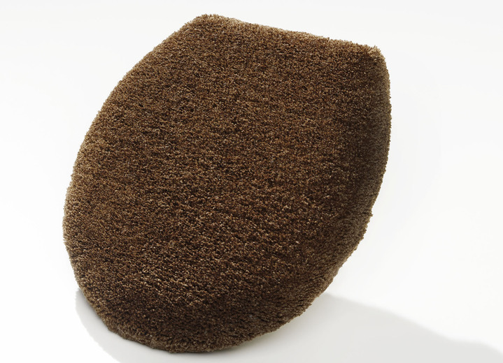 Badgarnituren - Wunderbar weiche Badgarnitur von Grund, in Größe 100 (Vorleger halbrund, 50/ 80 cm) bis 112 (WC-Deckelbezug, 47/ 50 cm), in Farbe BEIGE-BRAUN Ansicht 1