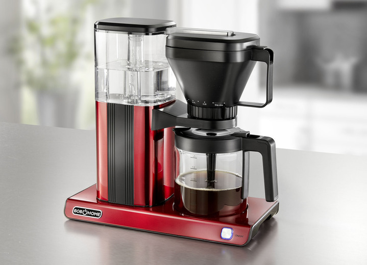 Kaffeemaschinen - Bob Home Filterkaffeemaschine für Kaffee wie von Hand gebrüht, in Farbe ROT