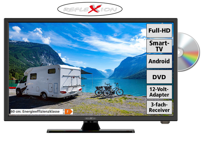 Fernseher - Günstige Reflexion 6-in-1-Kombiation mit Smart-TV, in Farbe SCHWARZ Ansicht 1