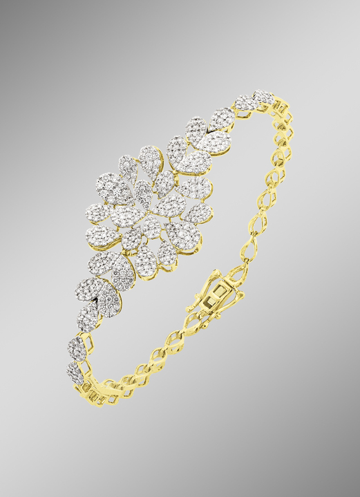 mit Diamanten - Hochwertiges Armband mit Brillanten, in Farbe  Ansicht 1