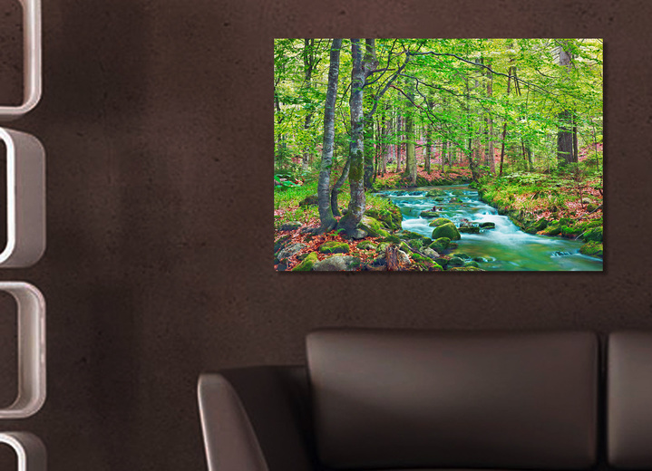 Landschaft - Hochwertiger Kunstdruck , in Farbe GRÜN Ansicht 1