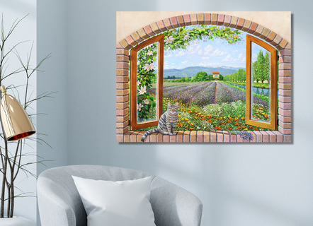 Hochwertiger Kunstdruck mit Schwebeeffekt