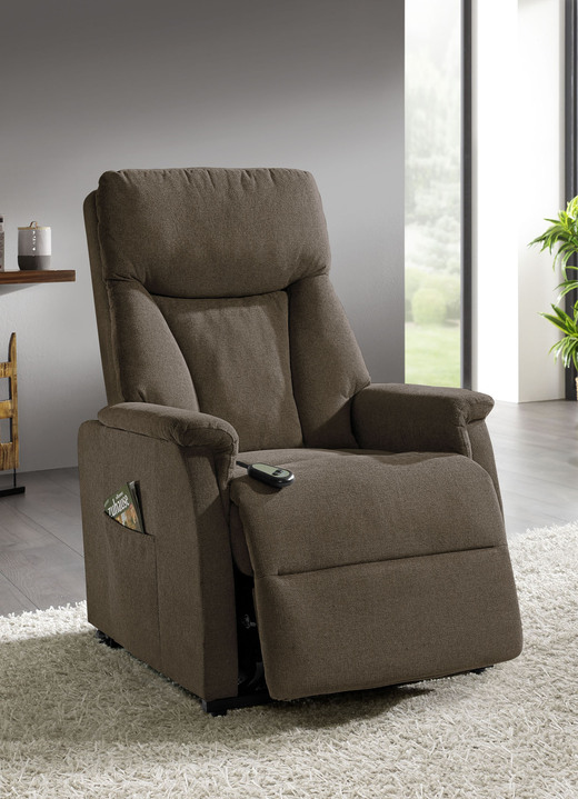 TV- & Relaxsessel - TV-Sessel mit Motor und Aufstehhilfe, in Farbe HASELNUSS Ansicht 1