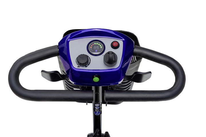 Elektromobilität - 4-Rad-Roller von Econelo mit elektromagnetischer Bremse, in Farbe BLAU Ansicht 1