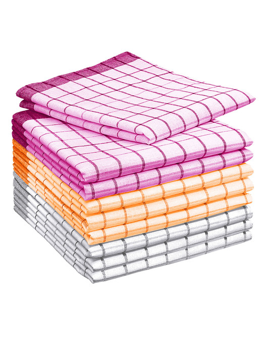 Handtücher - Geschirrtücher, 9-teilig, in Farbe BUNT Ansicht 1
