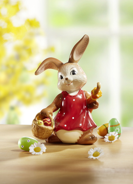 Goebel-Figuren - Hase aus Feinsteingut, in Farbe BUNT